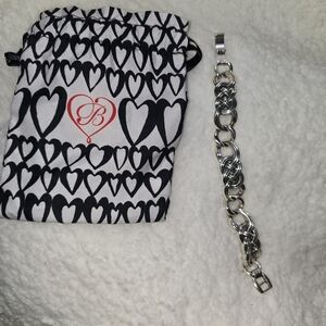 Brighton Silver Interlok Bracelet with Pouch